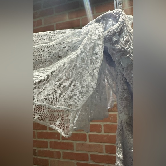 Baby Blue Lace Midi Dress 🩵 - Picture 7 of 9